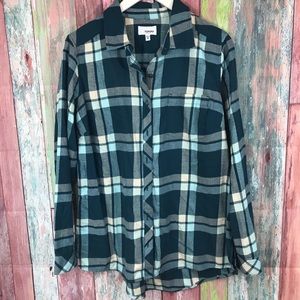 Somona plaid buttondown Top